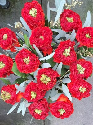 Rode rozen boeket