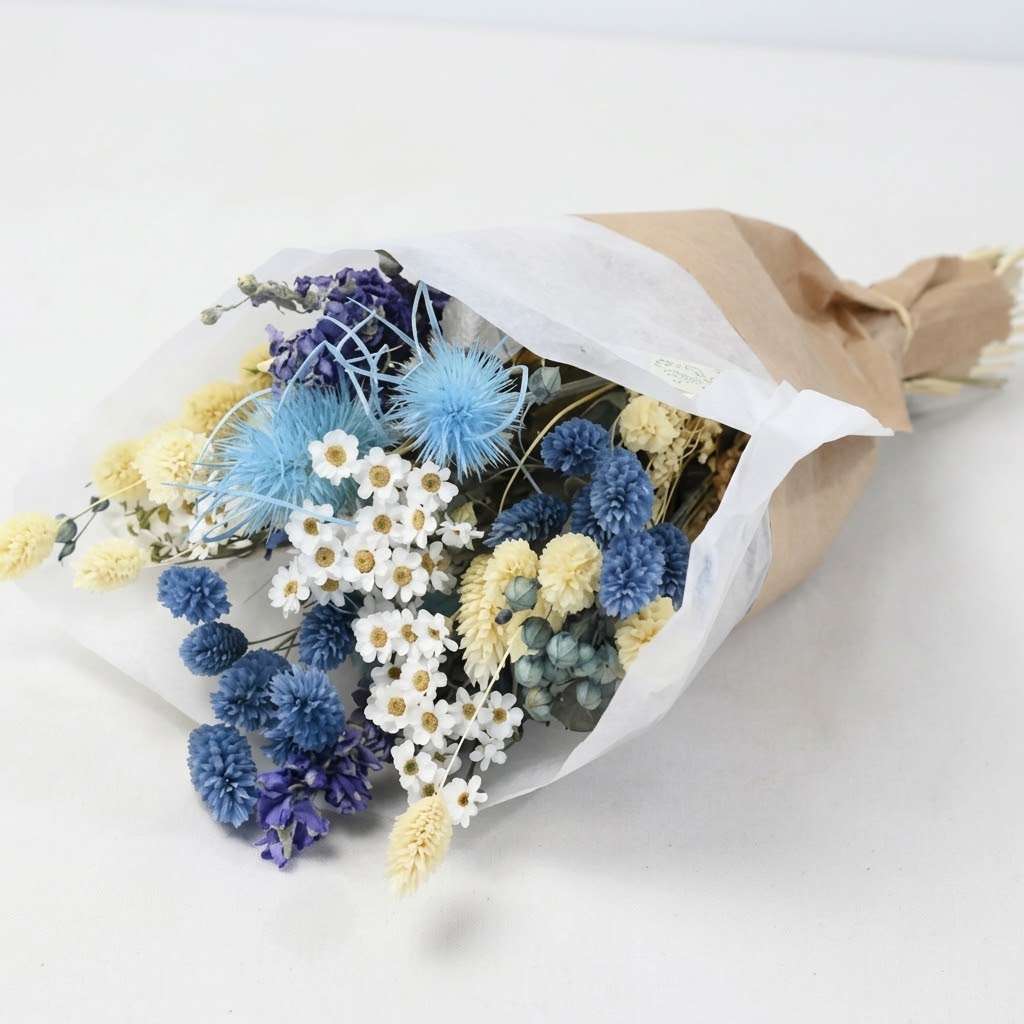 Gekleurde droogbloemen en droogboeketten bestellen Oudehaske